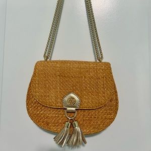 Lilly Pulitzer rattan purse